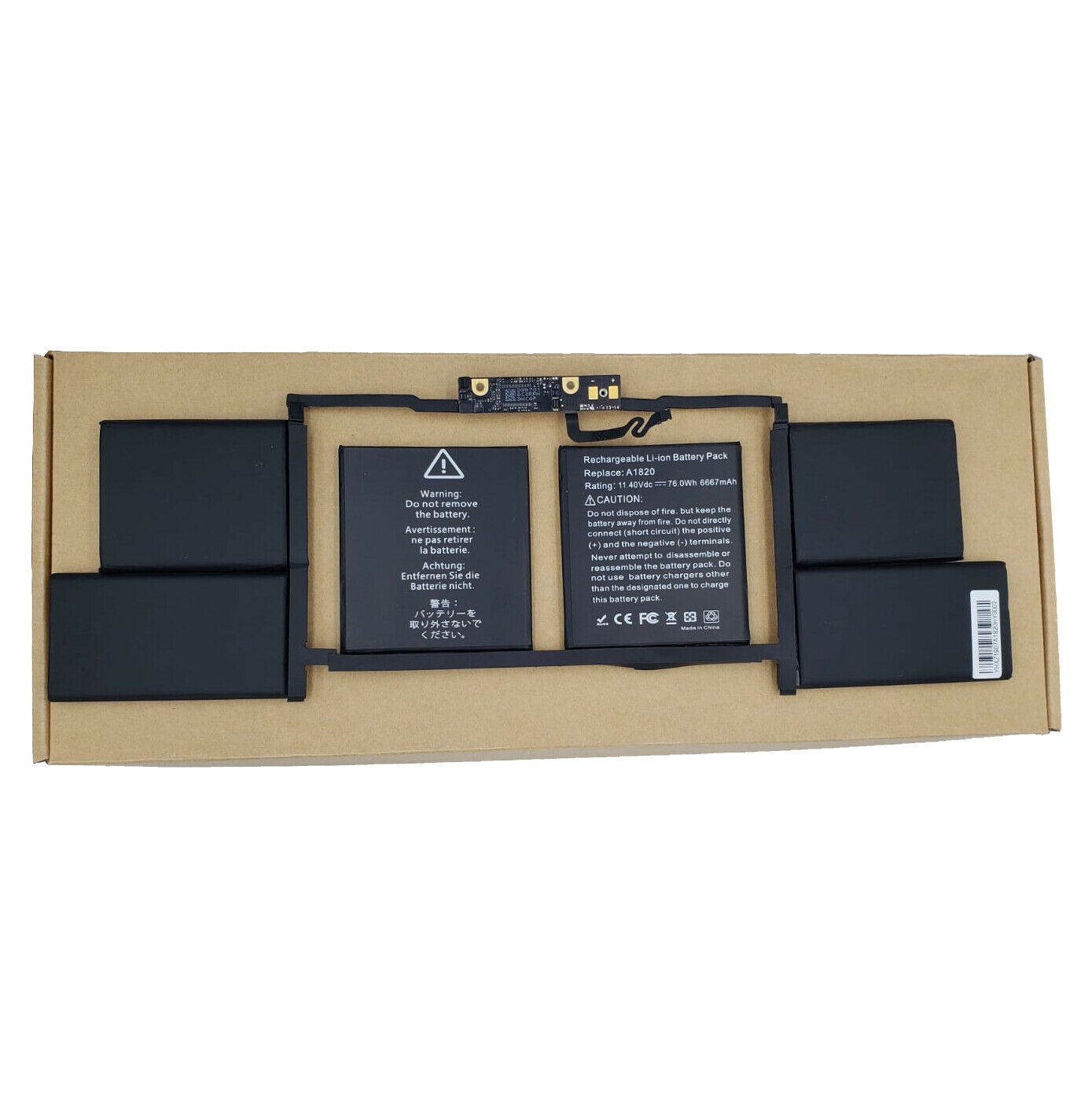 maling Ambassadør Ældre Batteri til MacBook Pro Retina 15 A1707 A1820 2016-2017 OEM