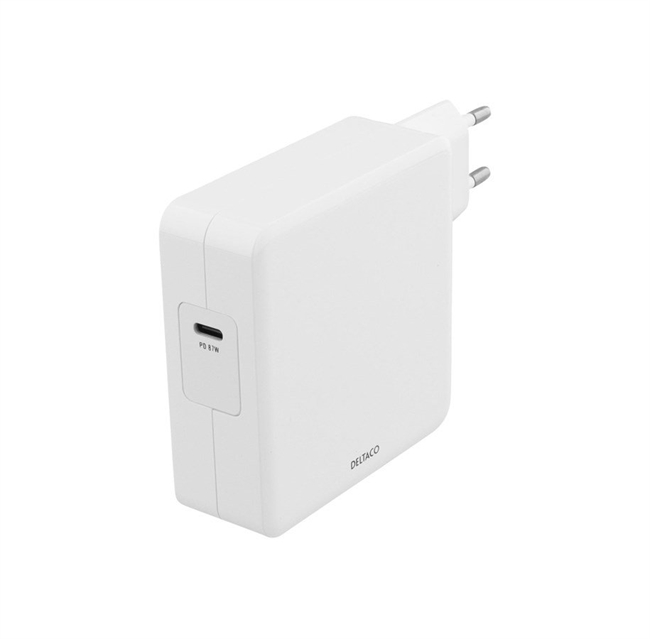 DELTACO 87W USB-C oplader til MacBook Pro Retina