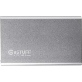 eSTUFF Powerbank til iPhone iPad Smartphone 4000mAh - Silver