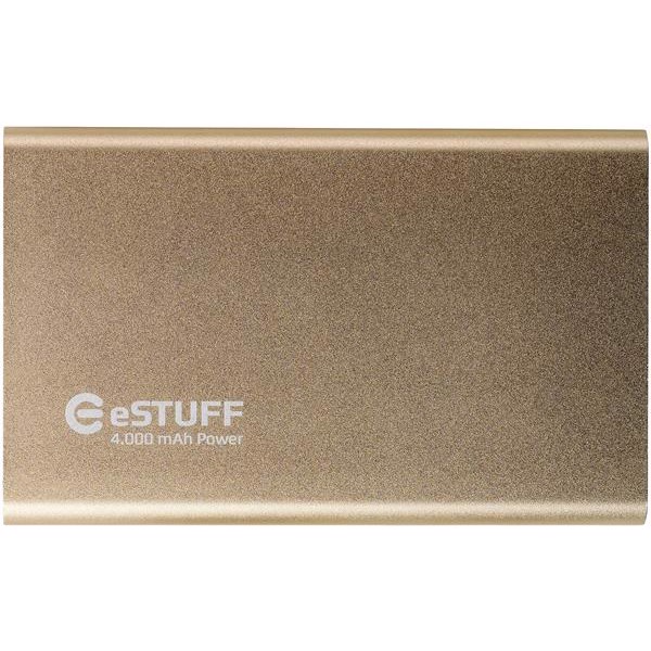 eSTUFF Powerbank til iPhone iPad Smartphone 4000mAh - Gold